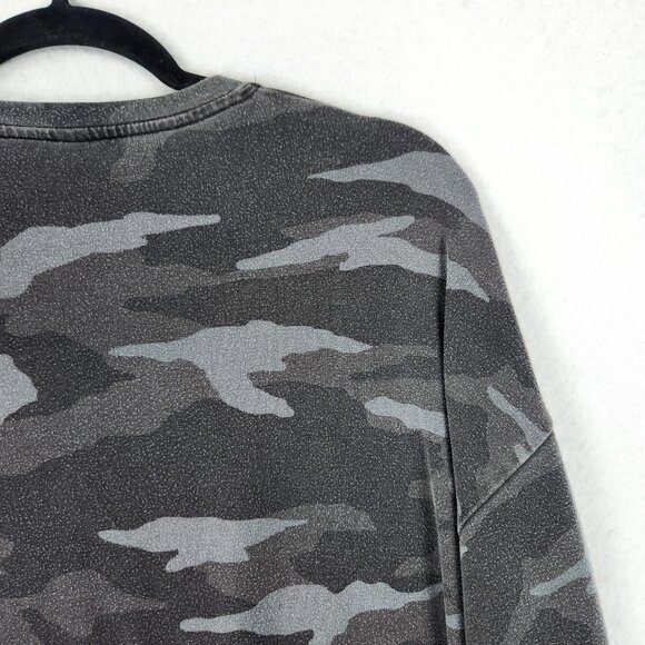 Athleta Sweater Womens Small Gray Camo Studio To Street Pullover Sweatshirt - Picture 11 of 11